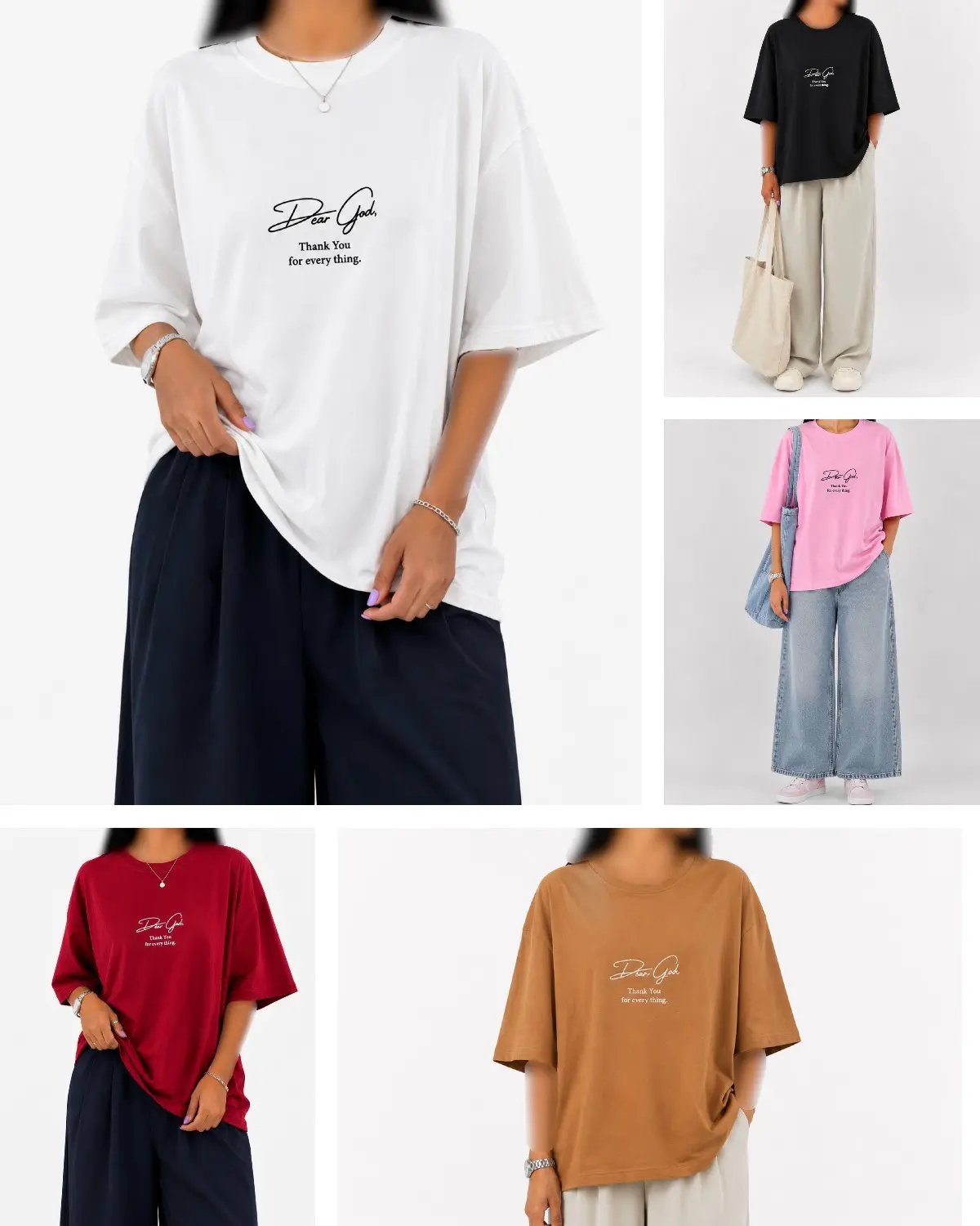 تیشرت باکسی Dear