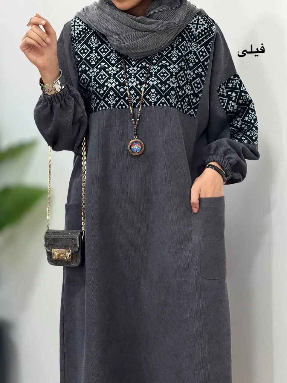 پیراهن مانتویی پاییزه آوان 4