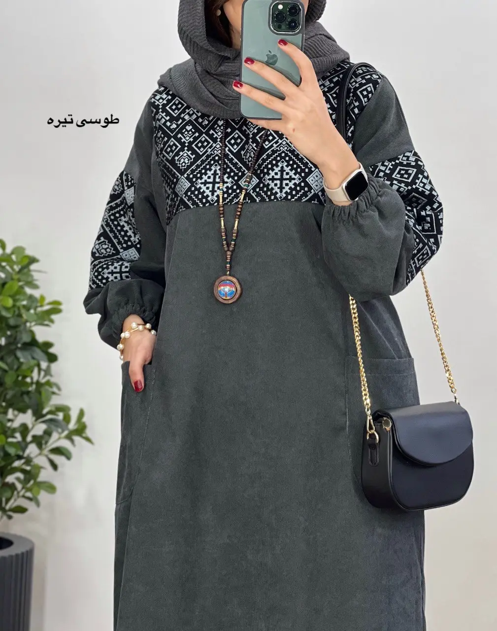 پیراهن مانتویی پاییزه آوان 4