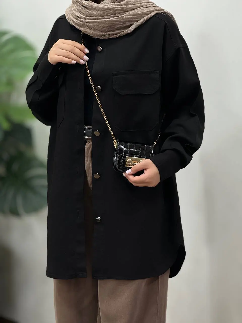 مانتو کتان کاغذی ابریشم