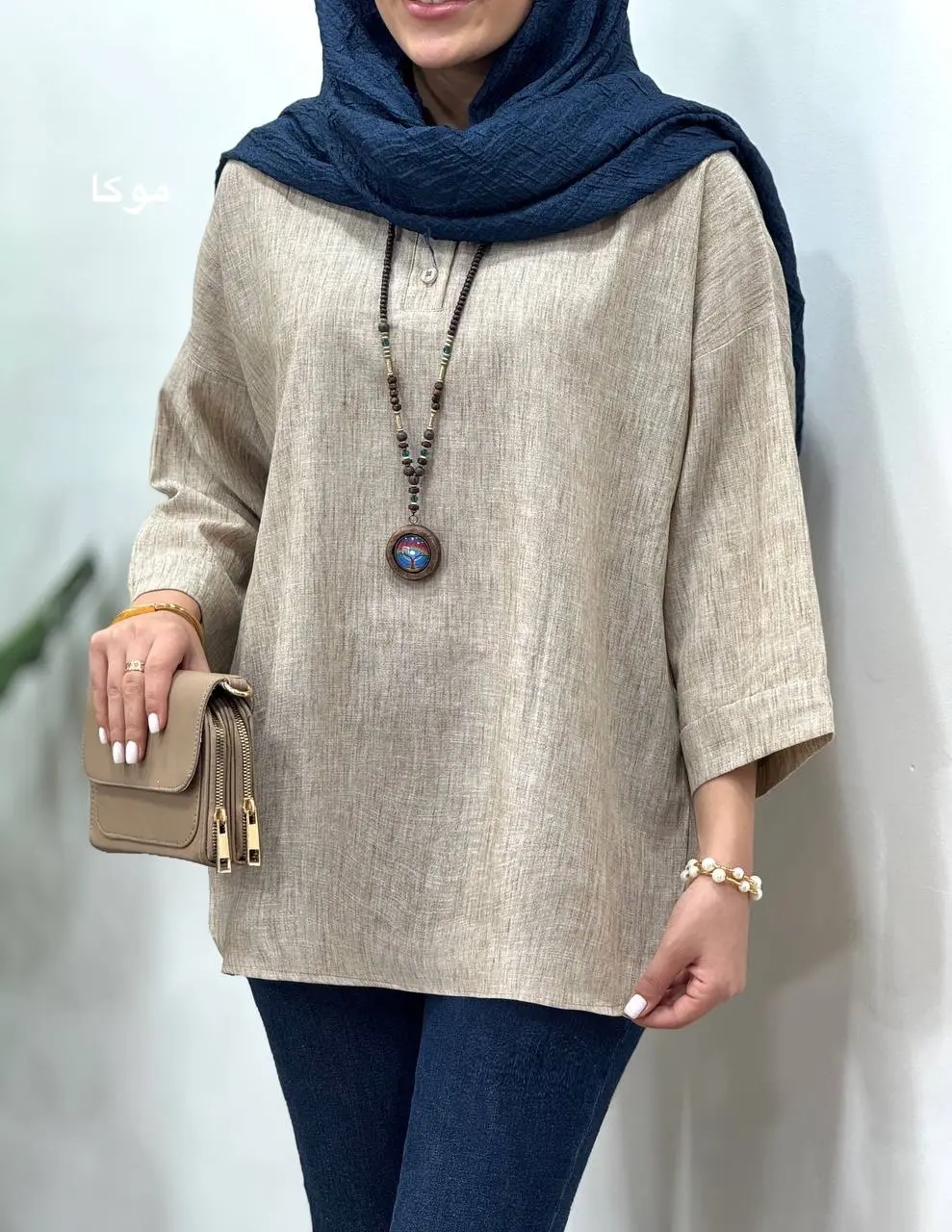 تونیک مانتویی لینن  ترانه
