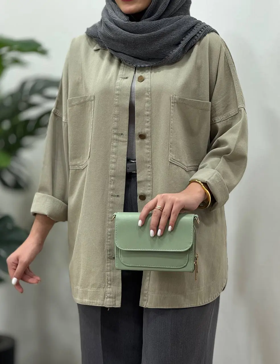مانتو کتان کاغذی توسکا کد 3547