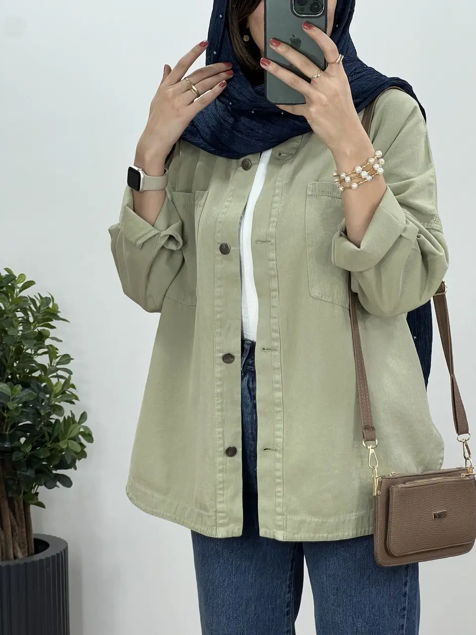 مانتو کتان کاغذی توسکا کد 3547