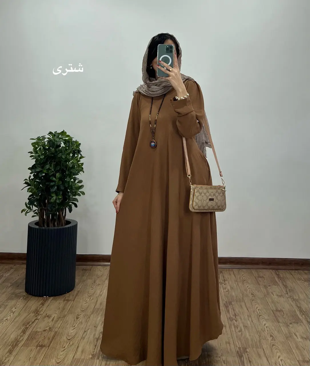 پیراهن مانتویی بلند دلفان 8