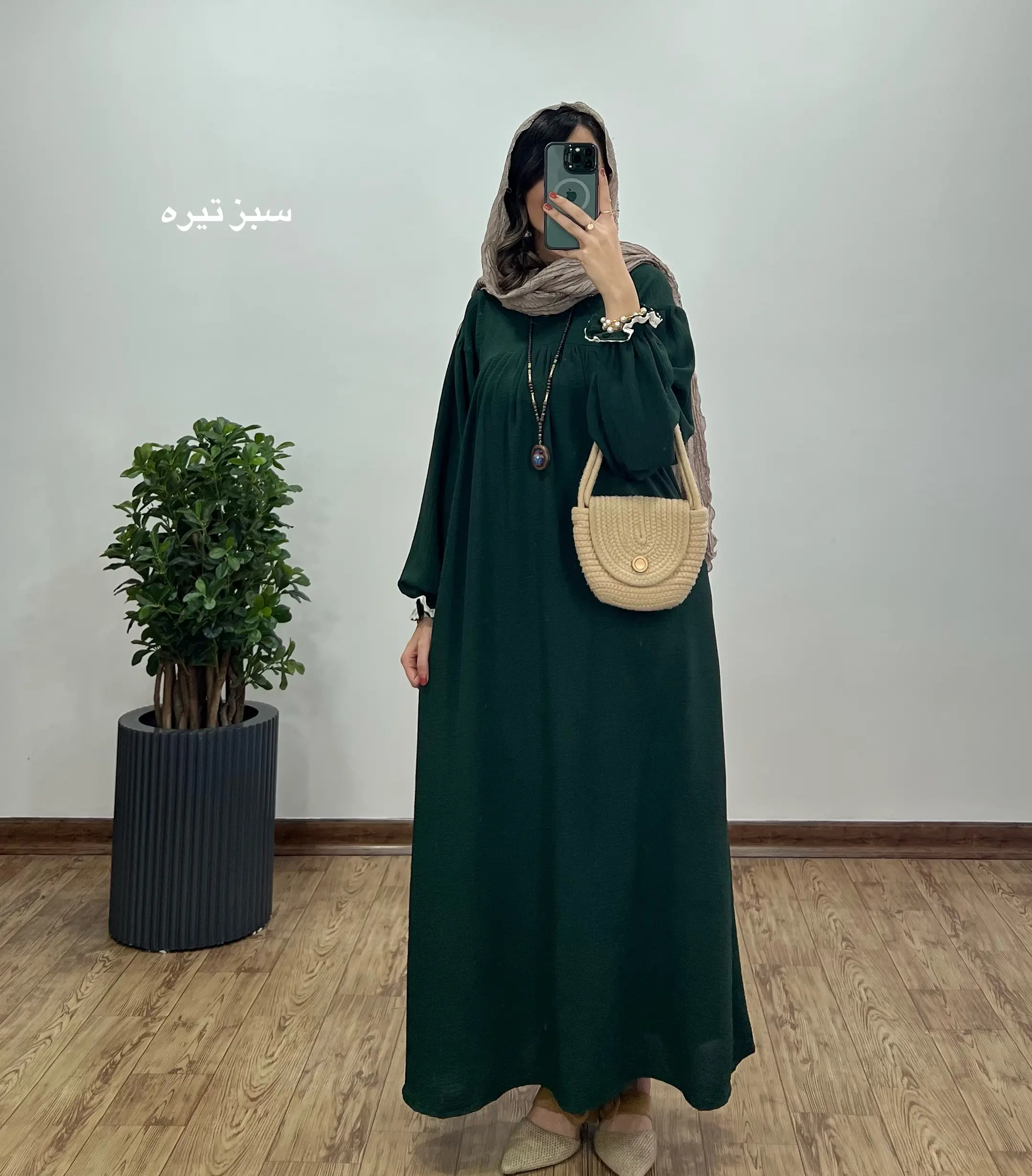 مانتو عبایی بلند رایلی کد ۵۱۲۵