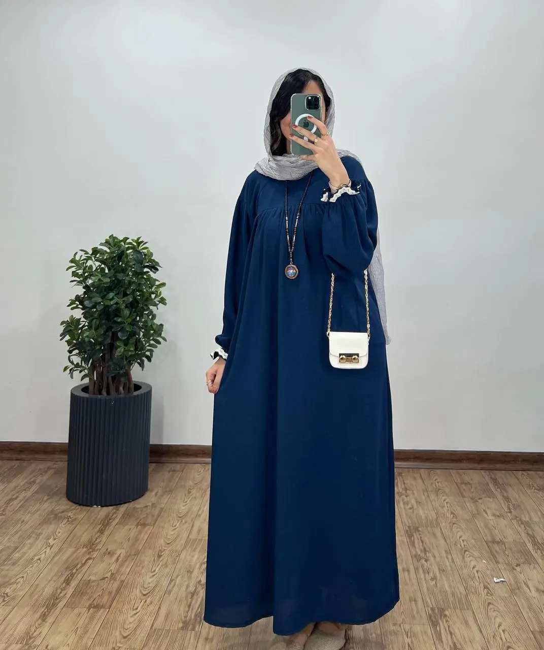 مانتو عبایی بلند رایلی کد ۵۱۲۵