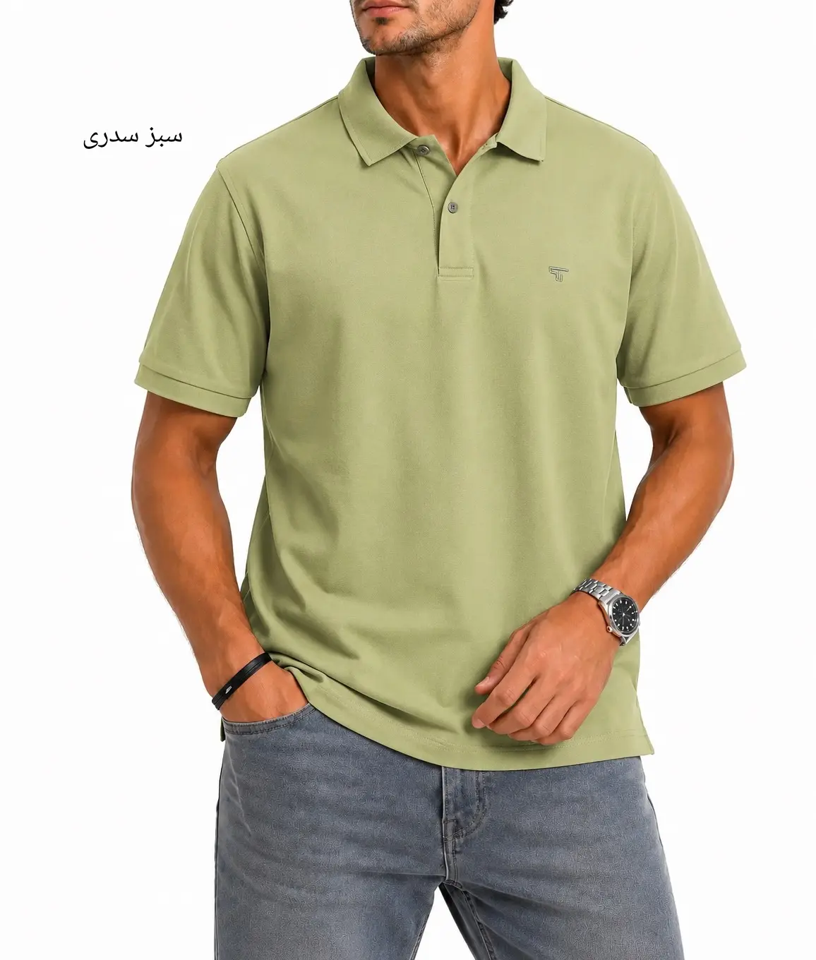 تیشرت یقه دار مردانه ساعد 1