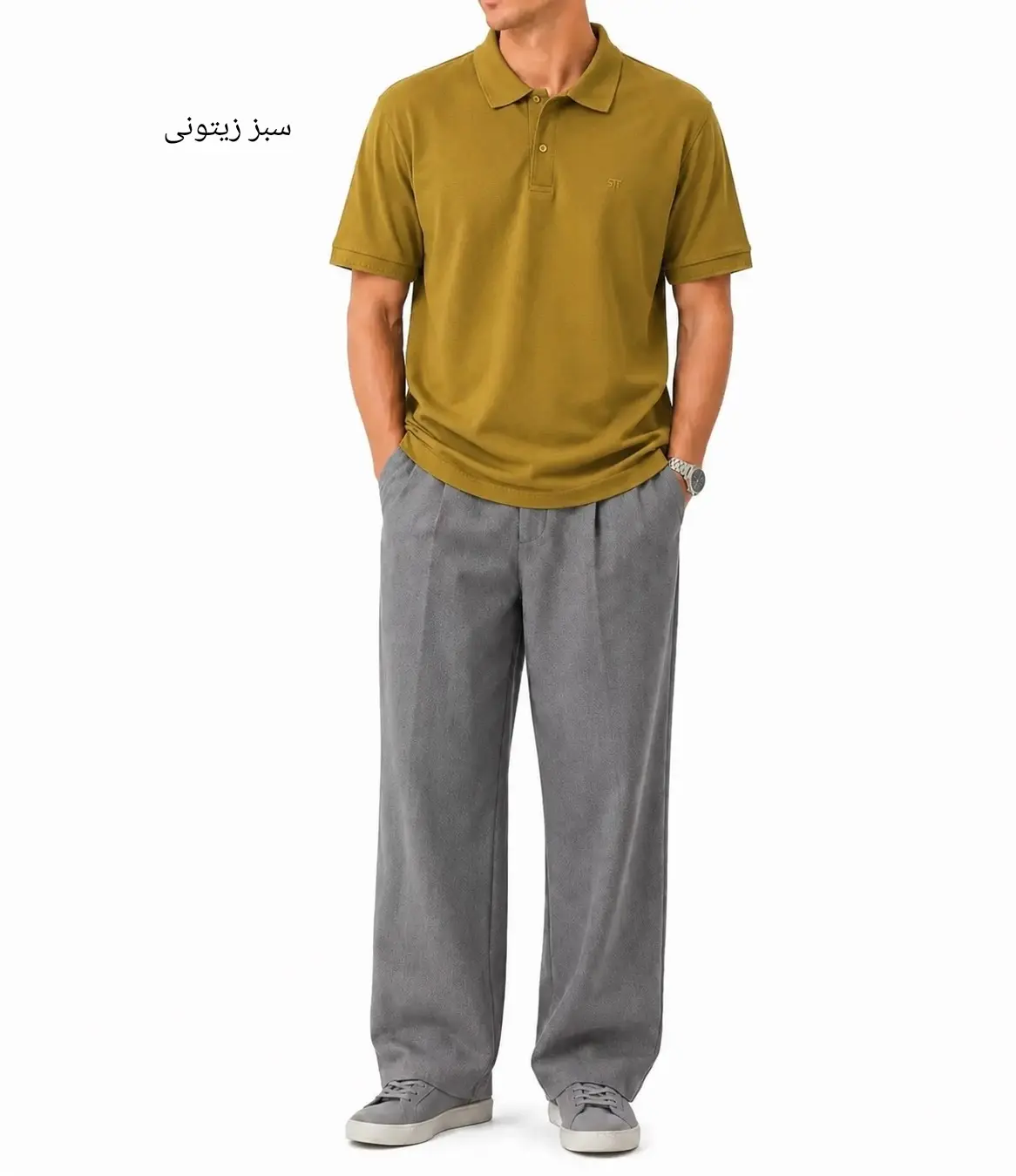 تیشرت یقه دار مردانه ساعد 1