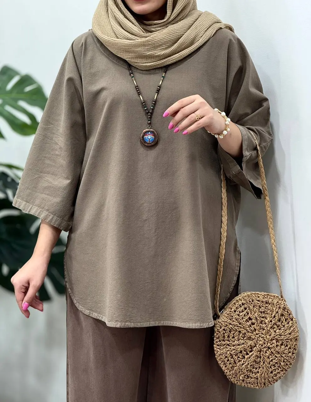 تونیک مانتویی لینن شاپرک 1