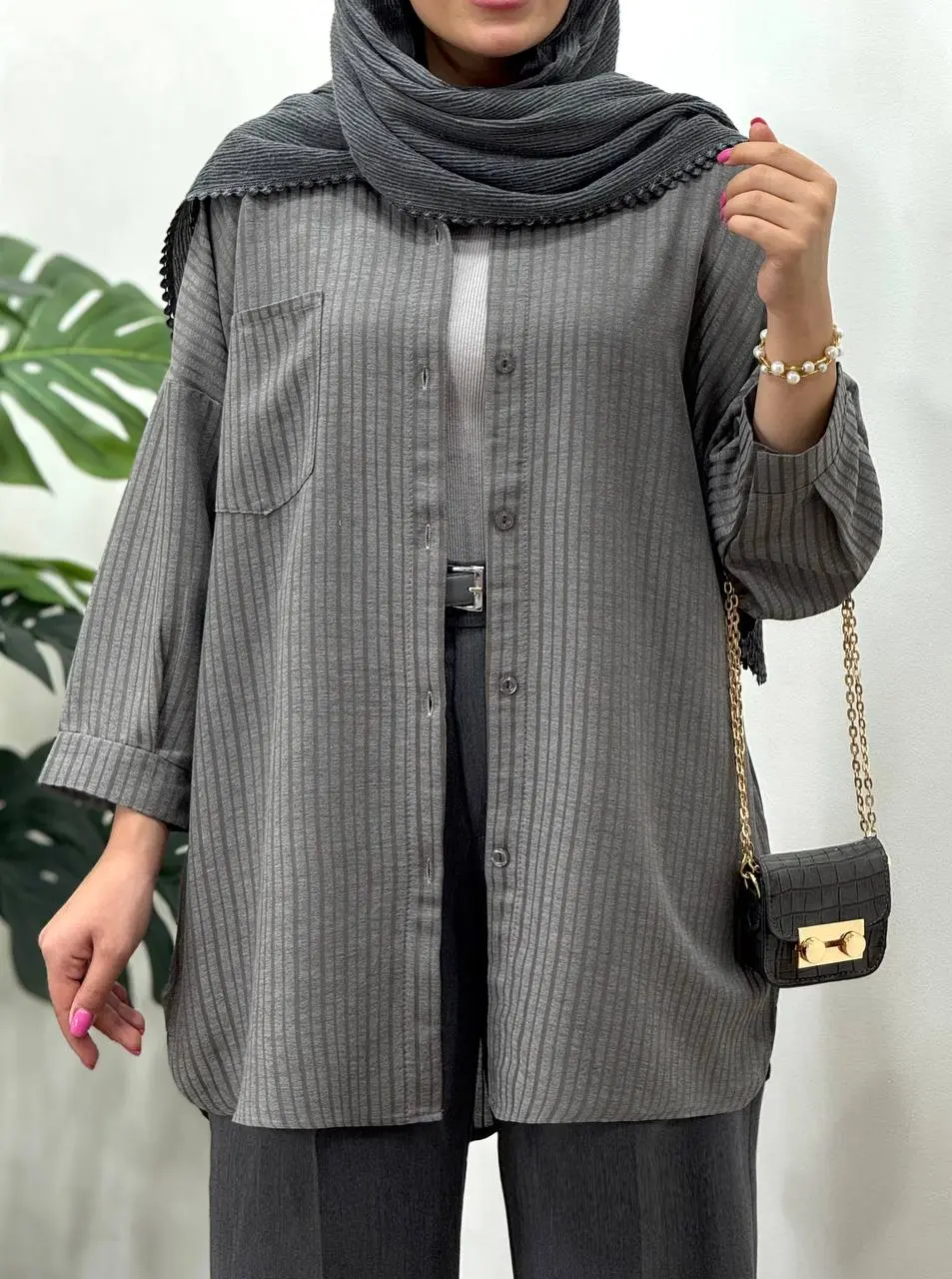 مانتو لینن طوطیا 5 کد3522