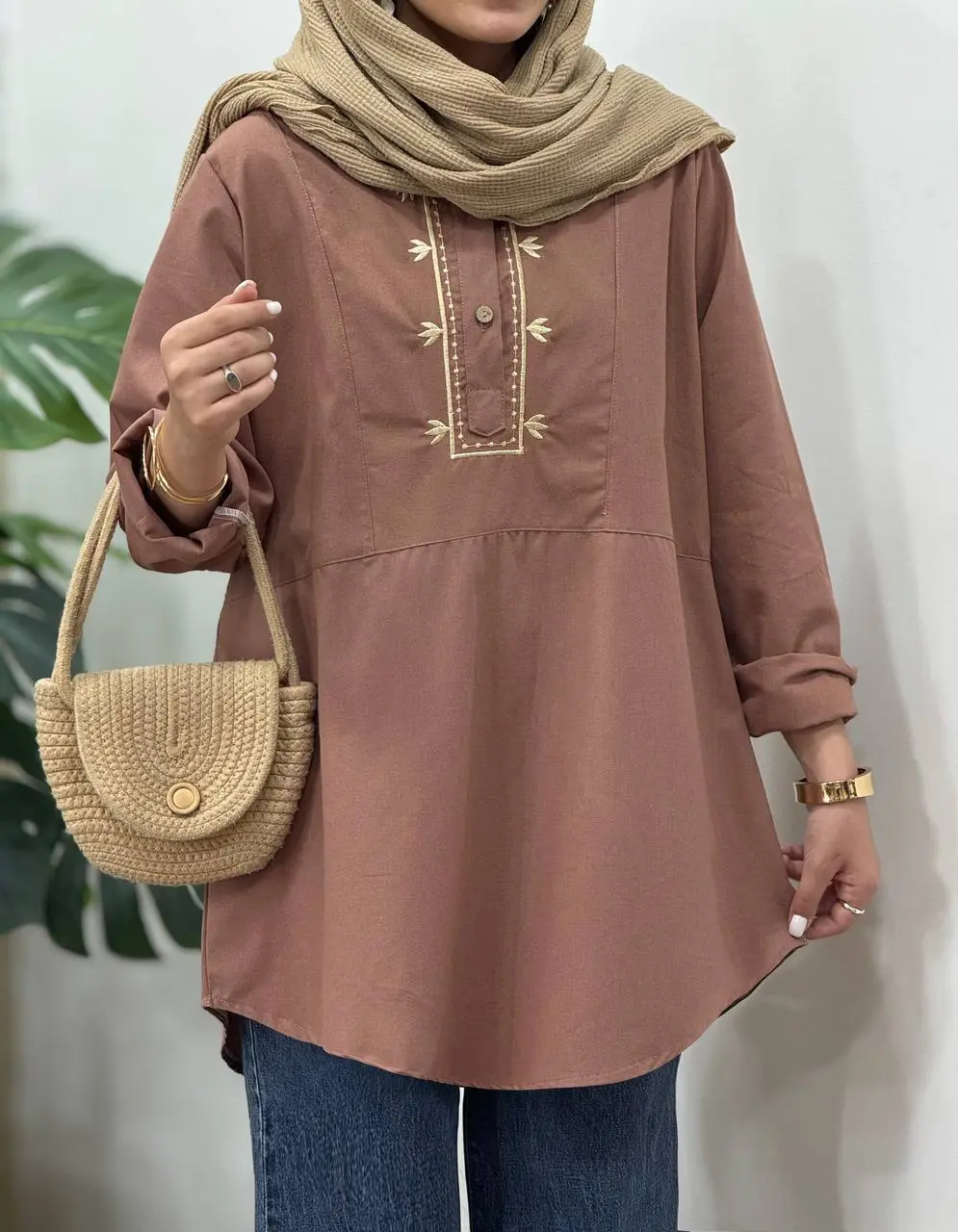 تونیک مانتویی گلدوزی فریناز 3