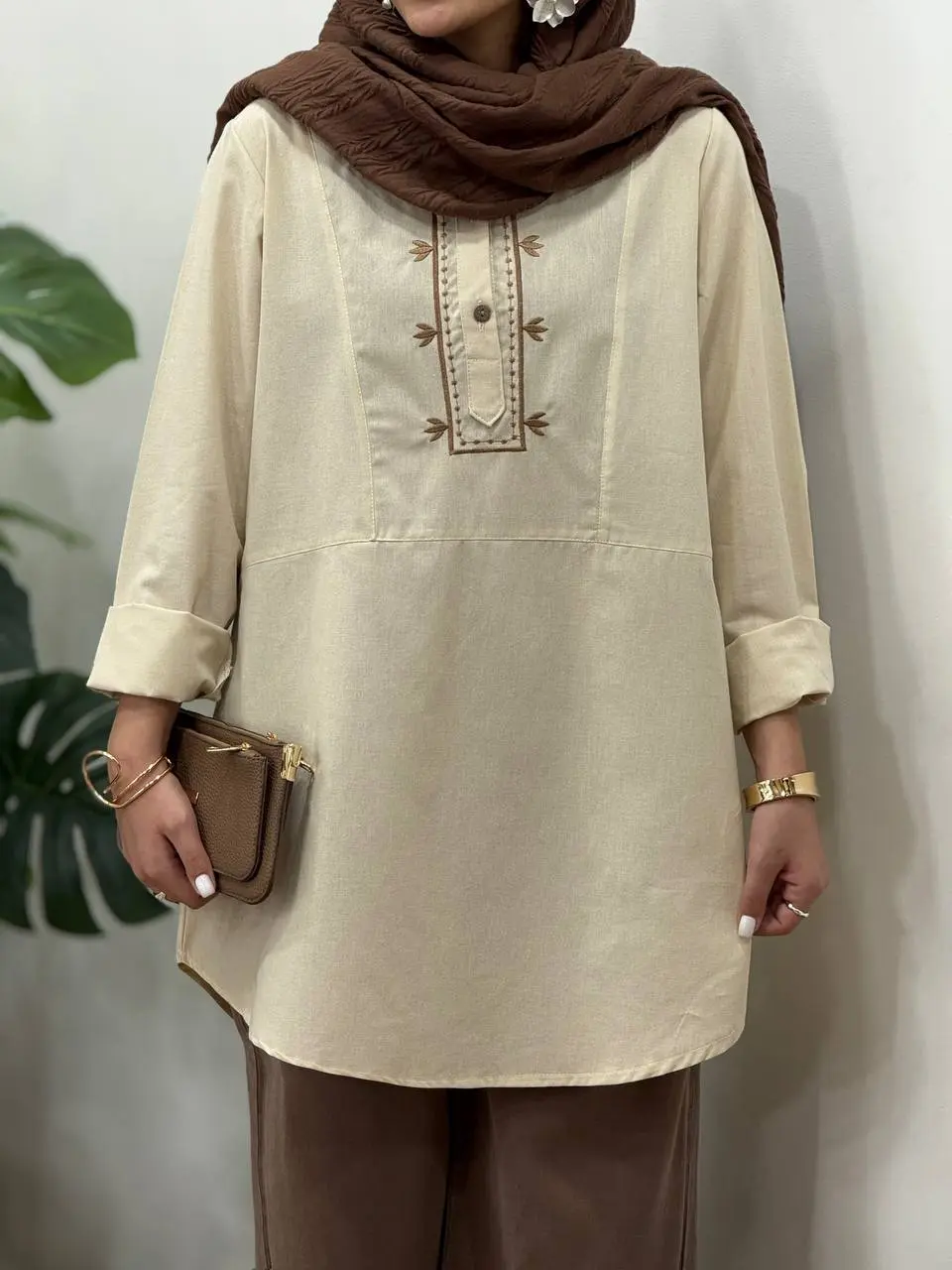 تونیک مانتویی گلدوزی فریناز 3
