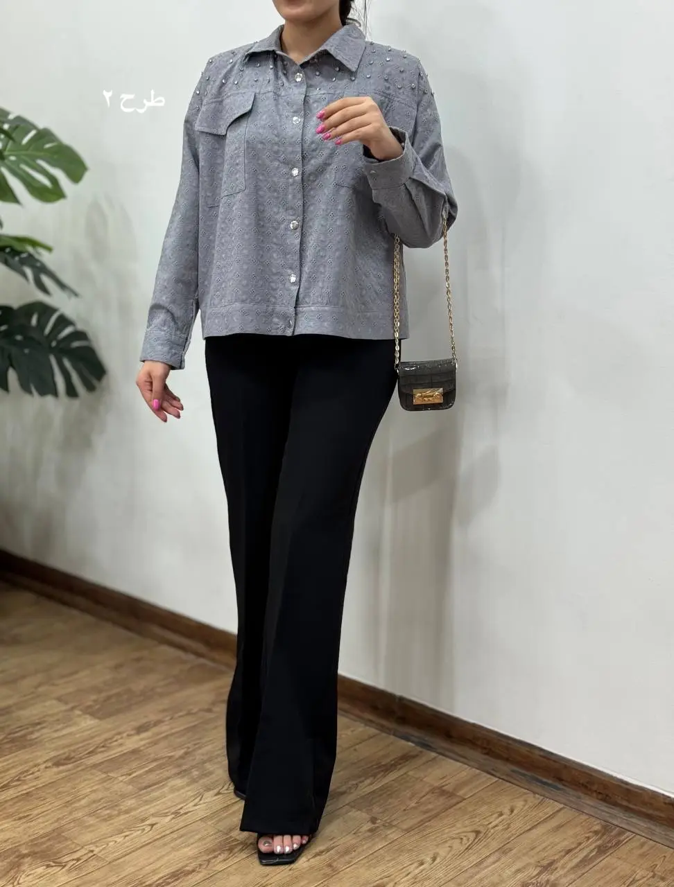 شومیز مجلسی سوزندوزی فیدل(ایراد دار)