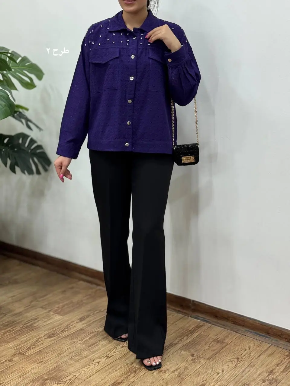 شومیز مجلسی سوزندوزی فیدل(ایراد دار)