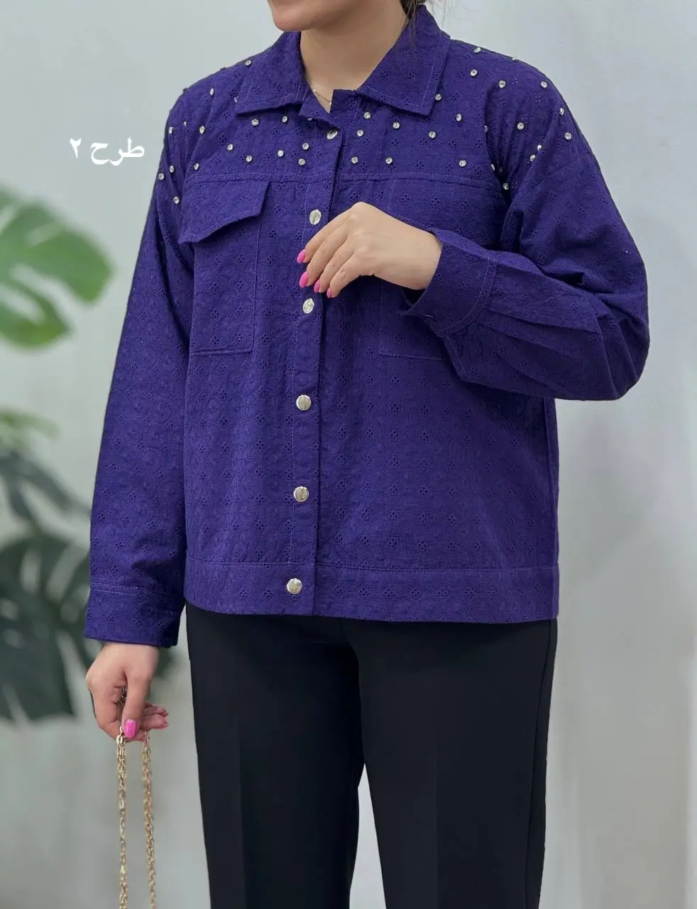 شومیز مجلسی سوزندوزی فیدل(ایراد دار)