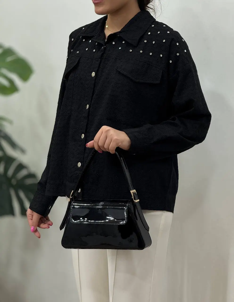 شومیز مجلسی سوزندوزی فیدل(ایراد دار)