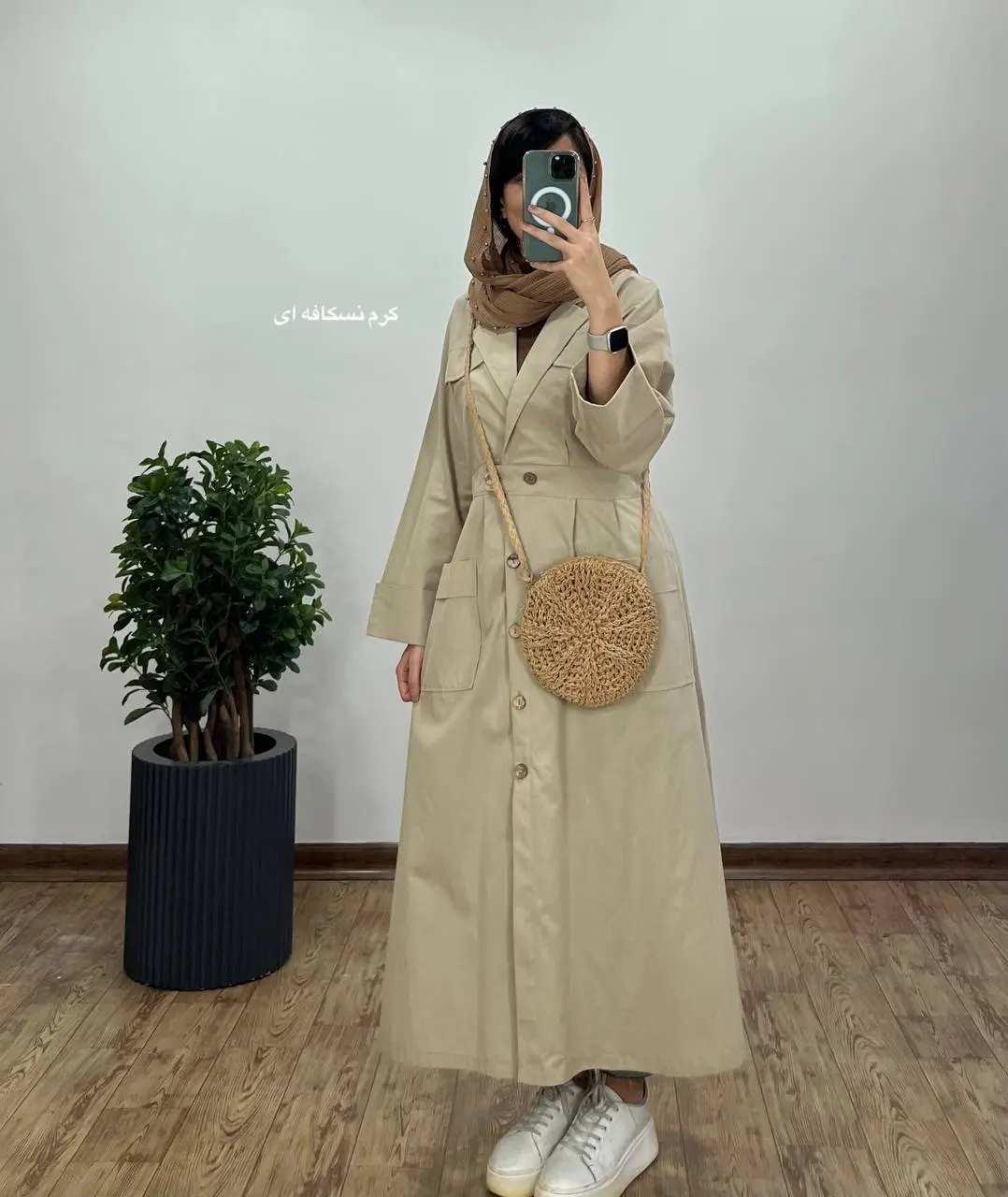 مانتو بلند لینن لیرا