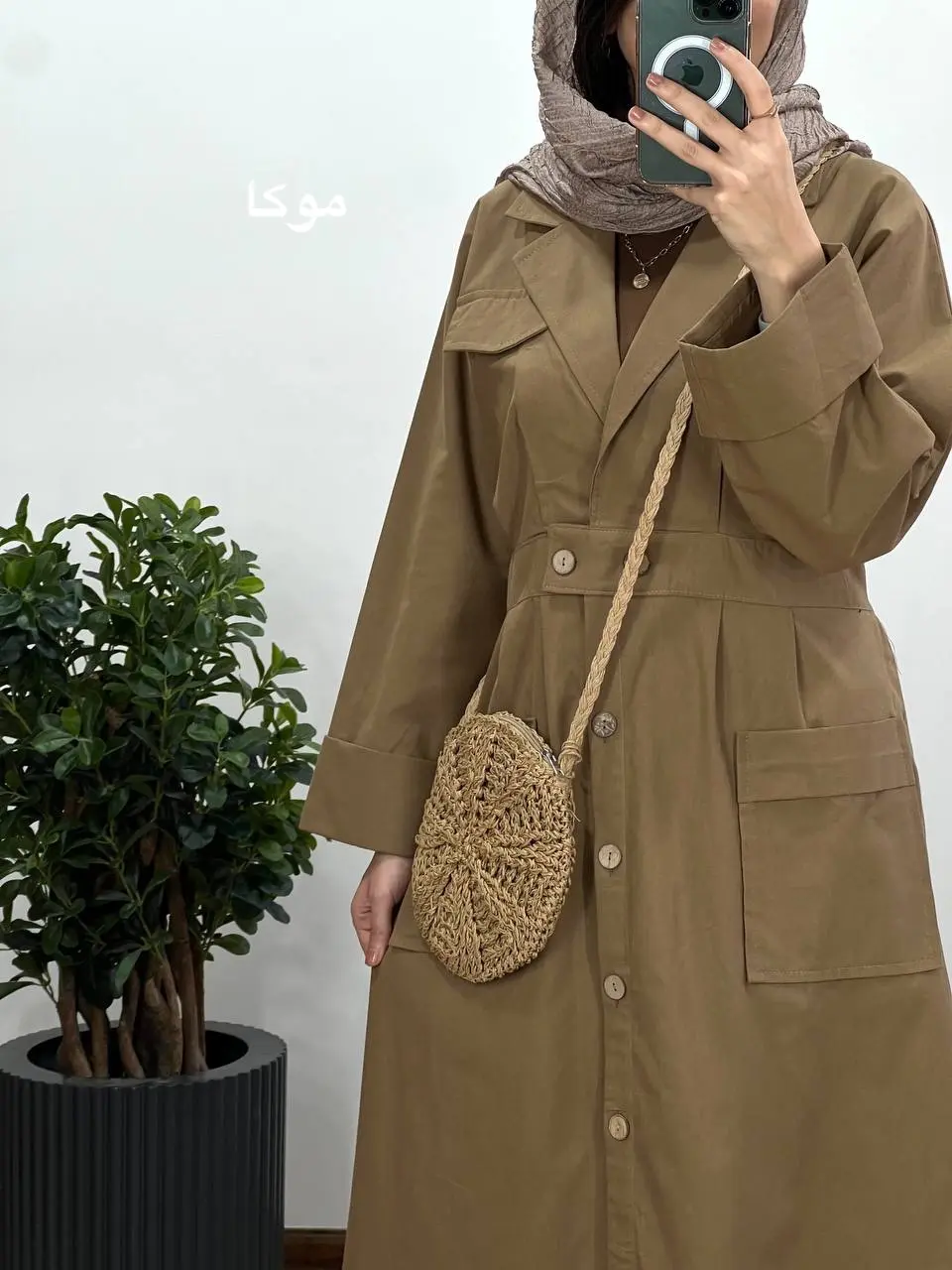مانتو بلند لینن لیرا