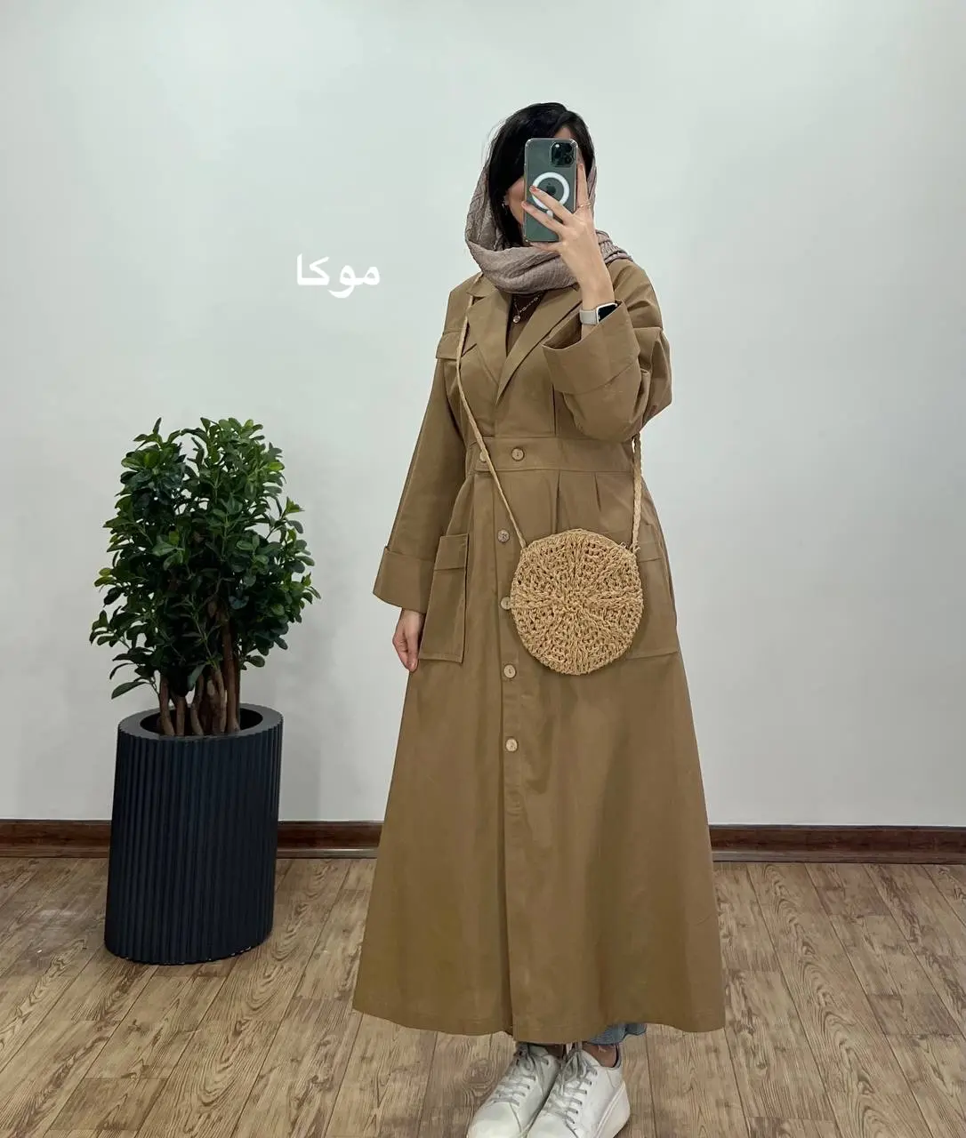 مانتو بلند لینن لیرا