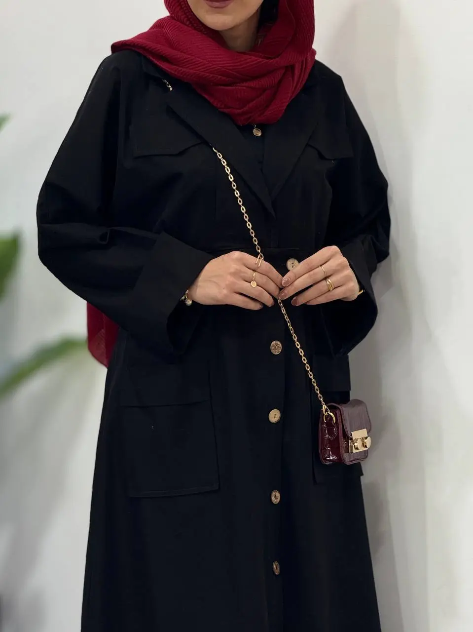 مانتو بلند لینن لیرا 1