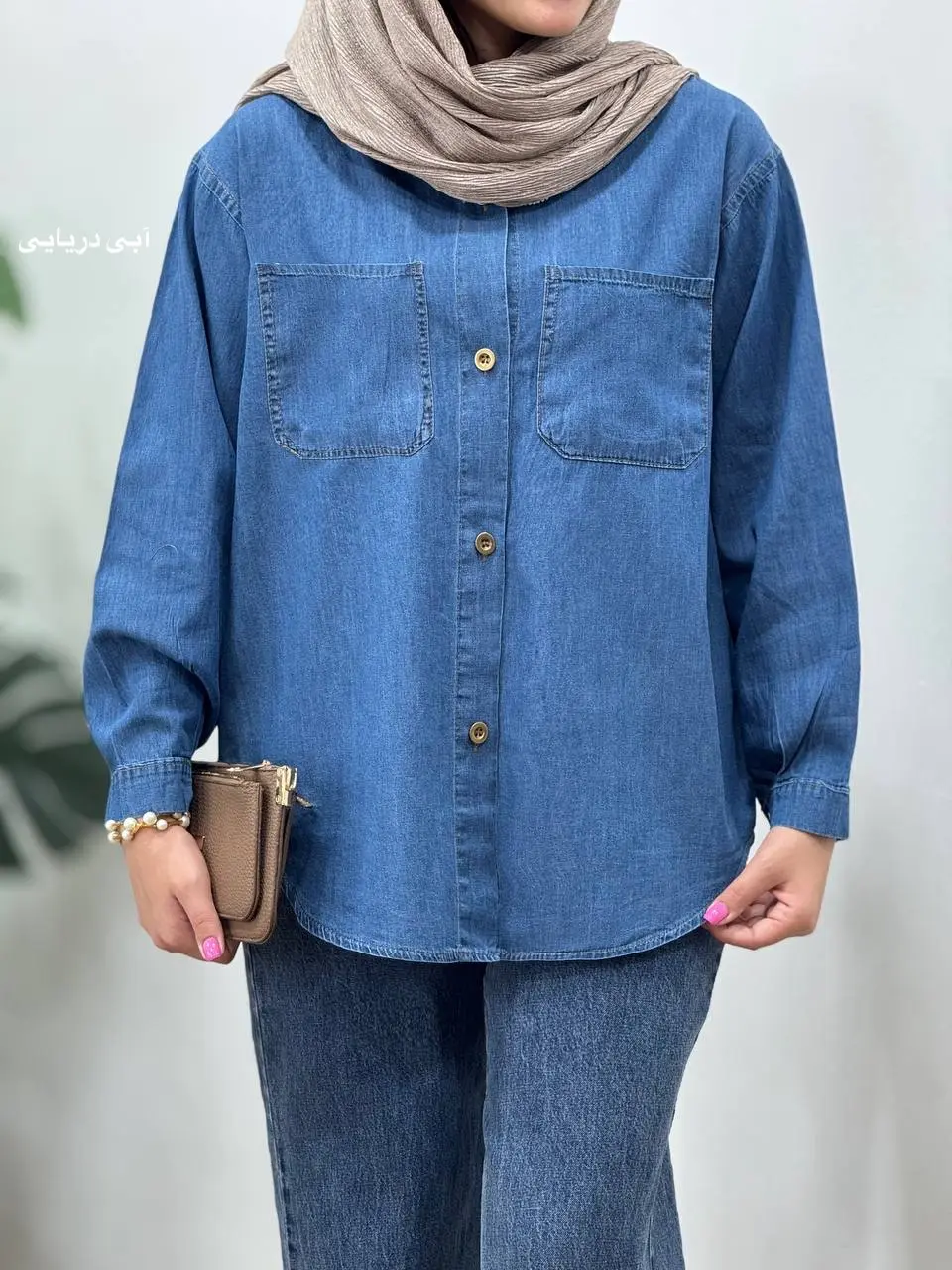 مانتو جین کاغذی بهنوش