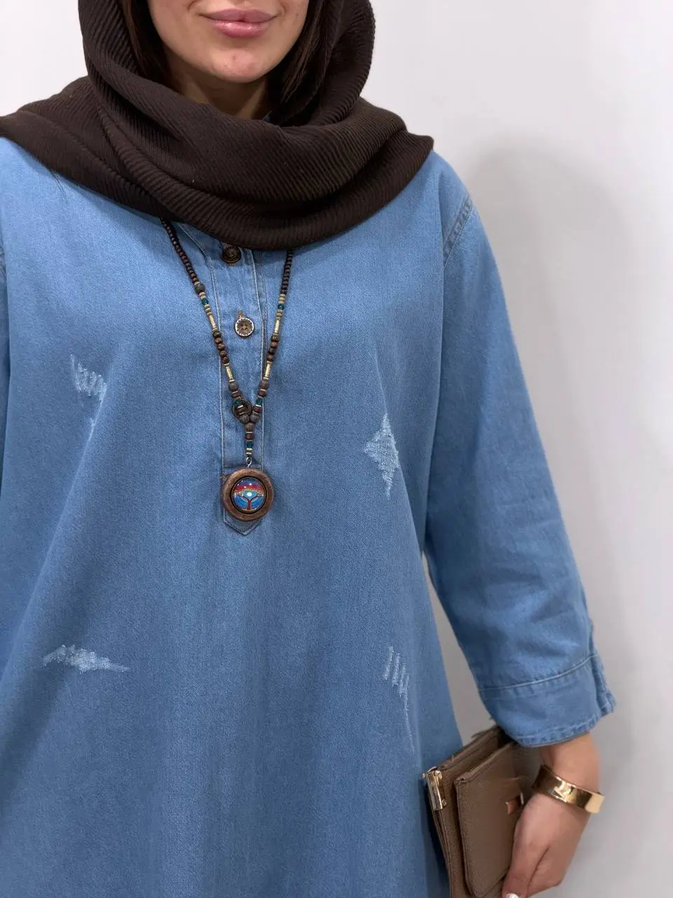 مانتو جین کاغذی ماهرو