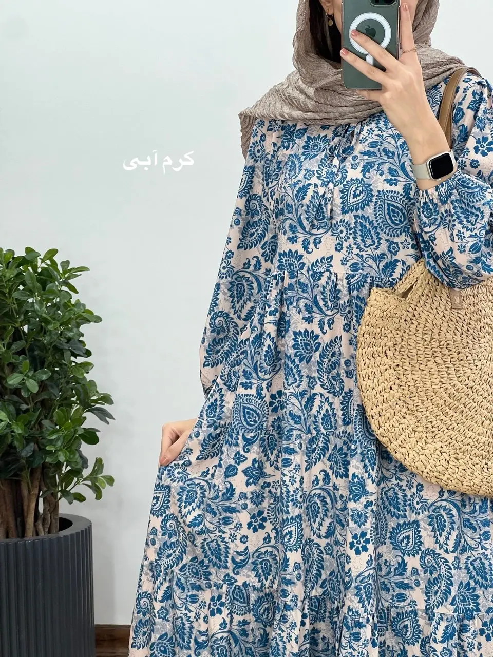 پیراهن بلند طرحدار مرسانا 7