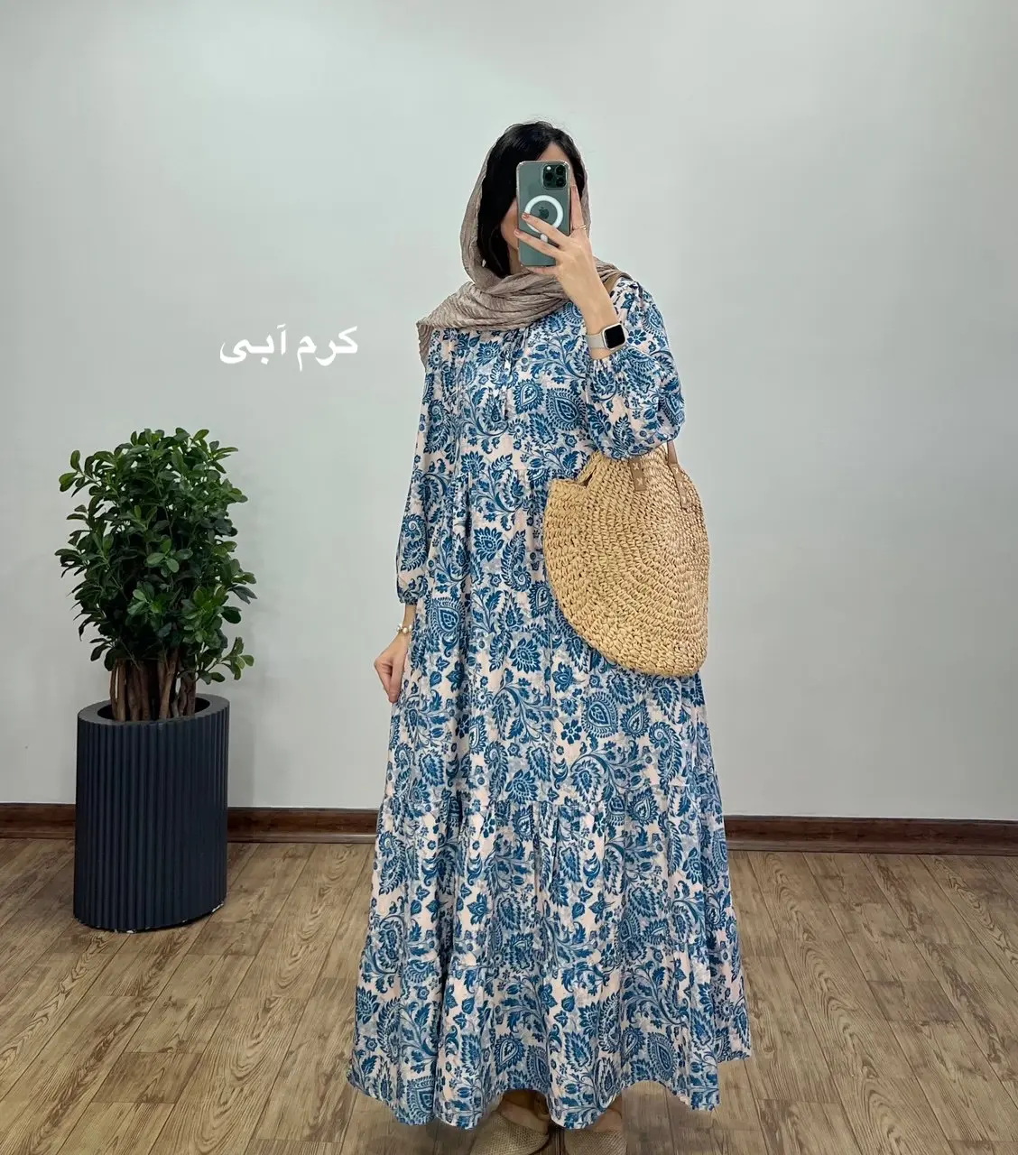 پیراهن بلند طرحدار مرسانا 7