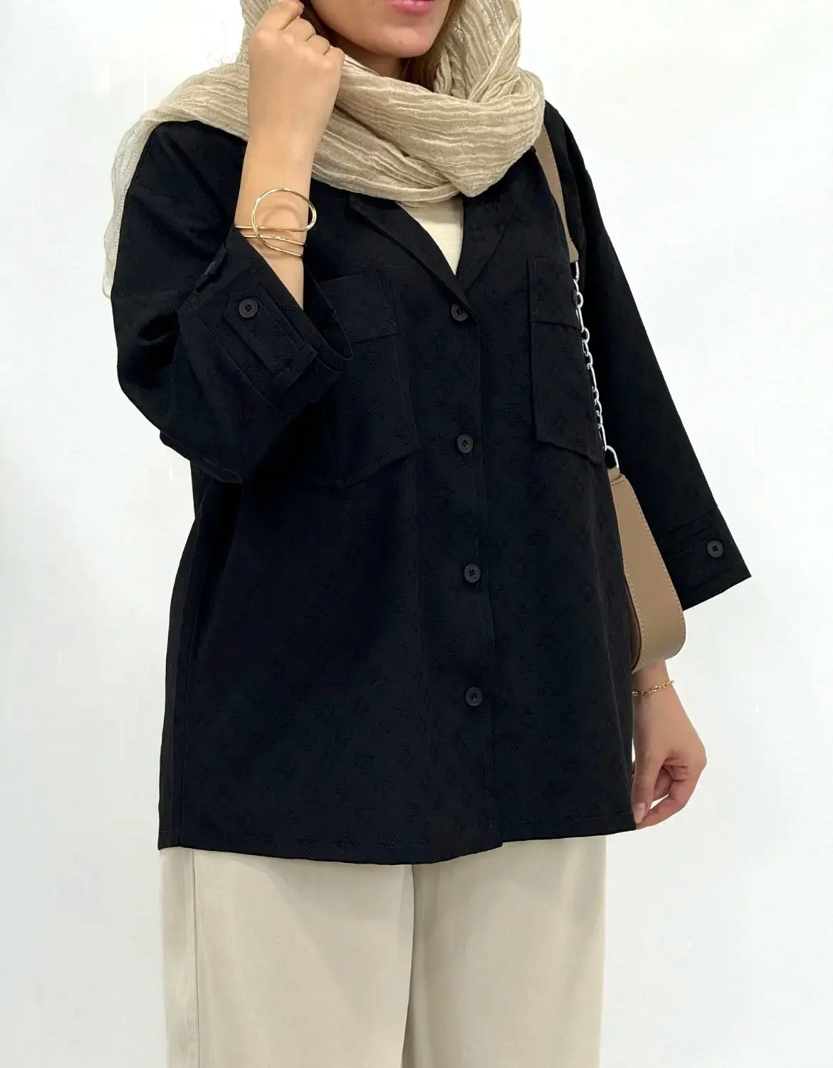 تونیک مانتویی مهرگل مشکی 1