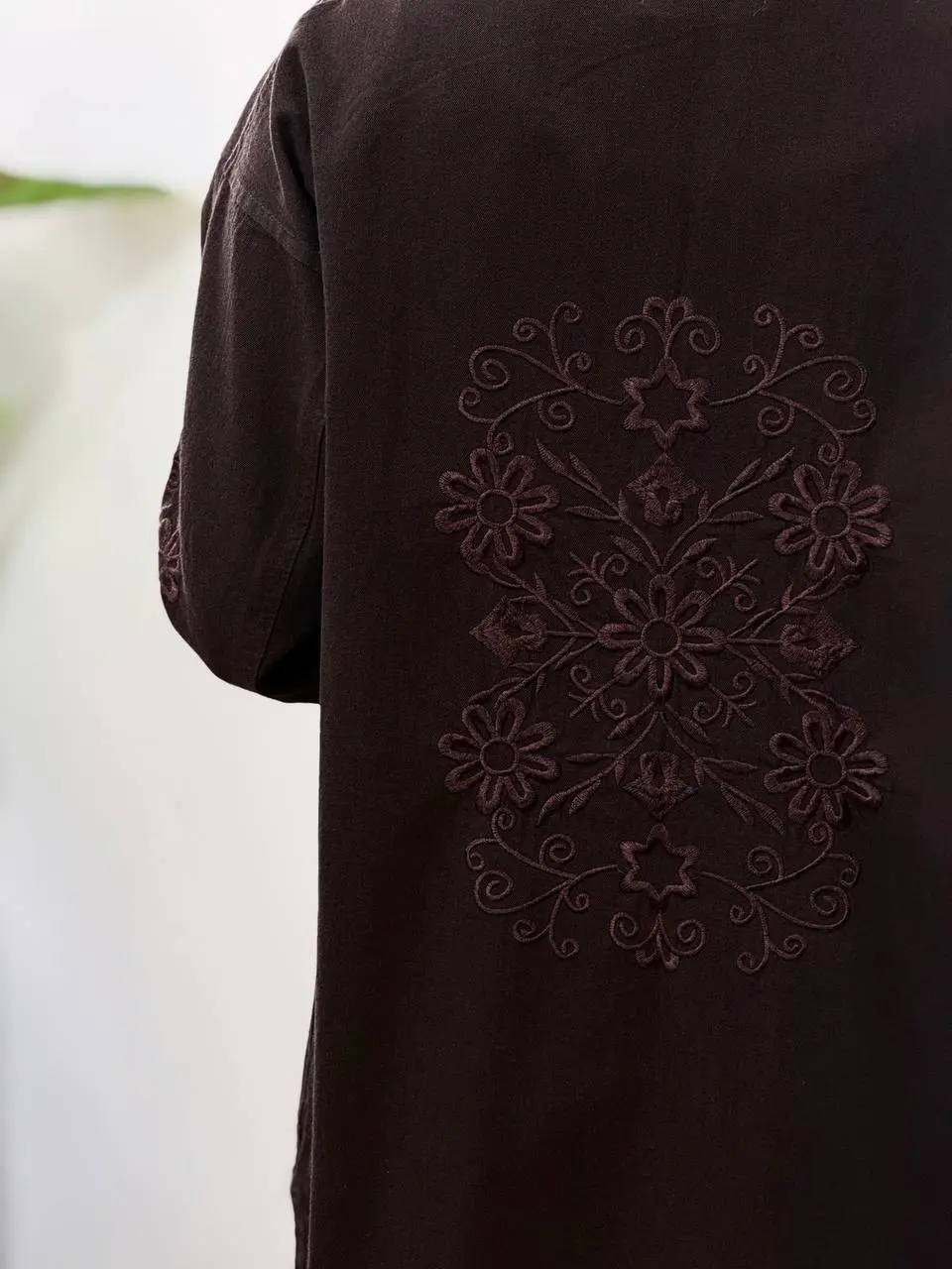 مانتو کتان کاغذی گلدوزی نیکول 1