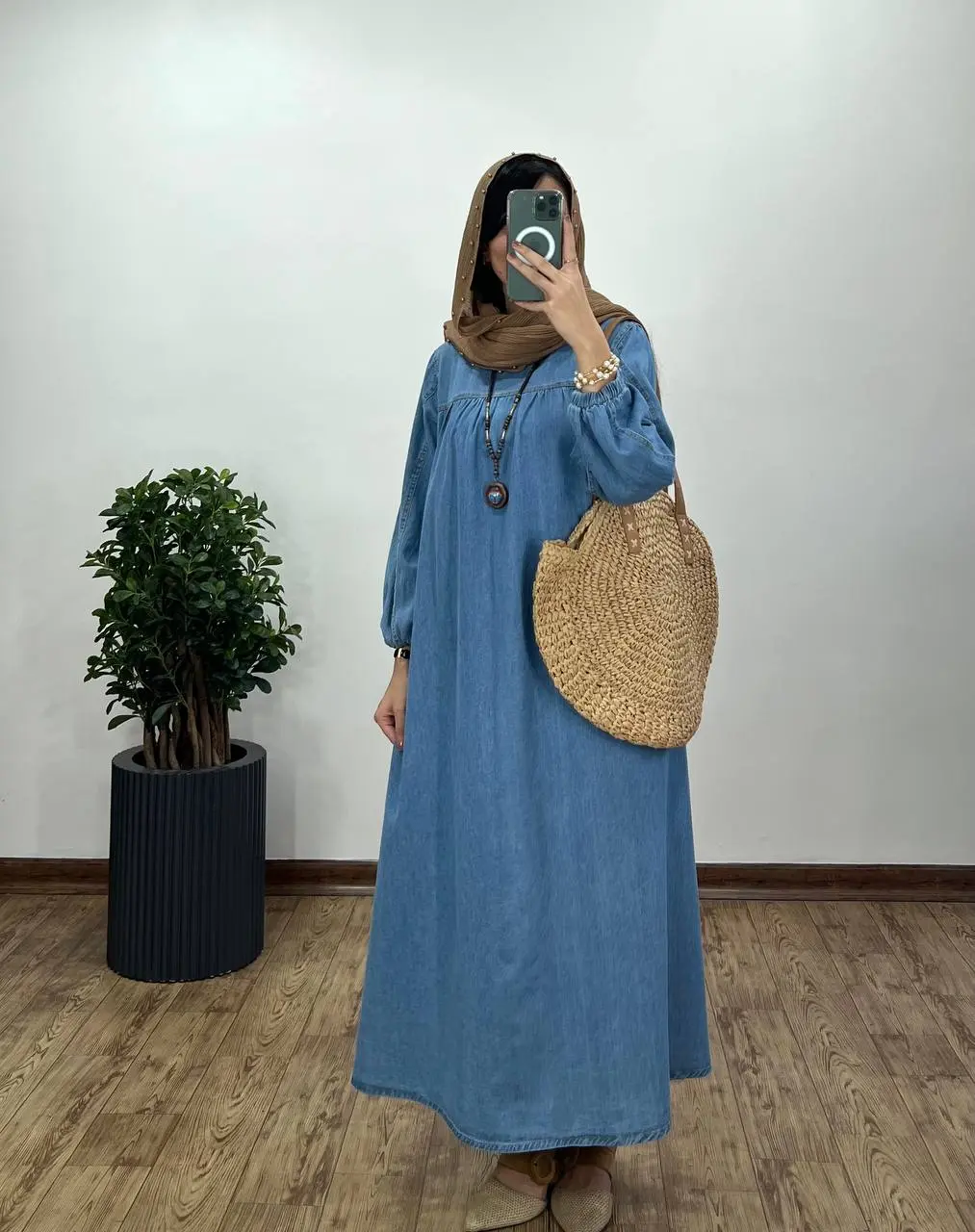 پیراهن مانتویی جین هانا 3