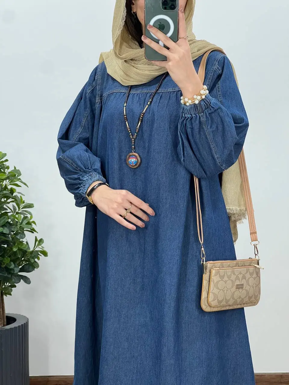 پیراهن مانتویی جین هانا 3
