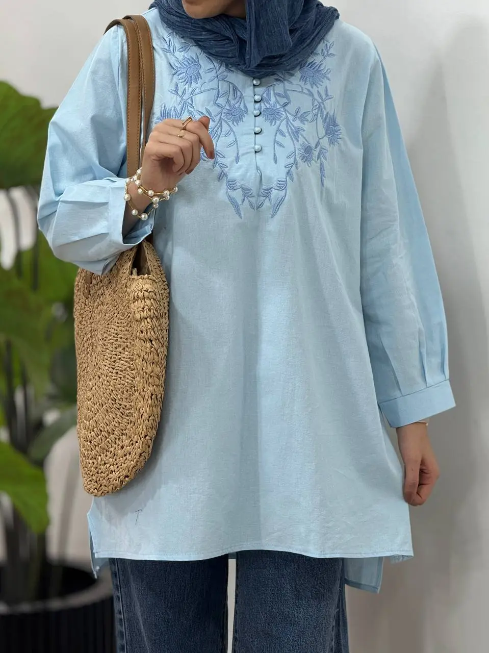 مانتو لینن گلدوزی هدیه 1