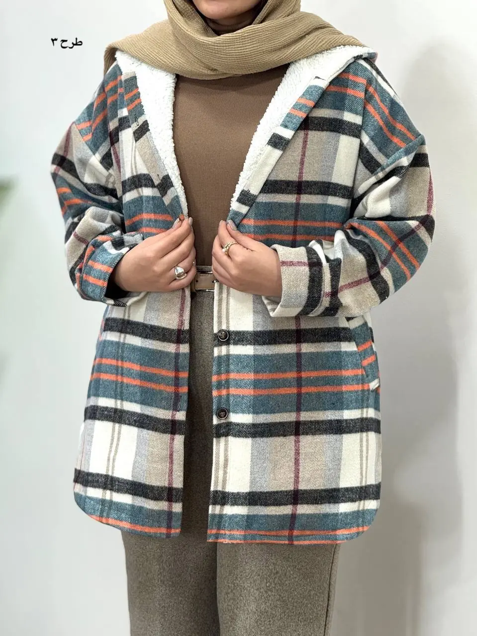 پالتو پشمی داخل تدی کلاهدار پردیس 1