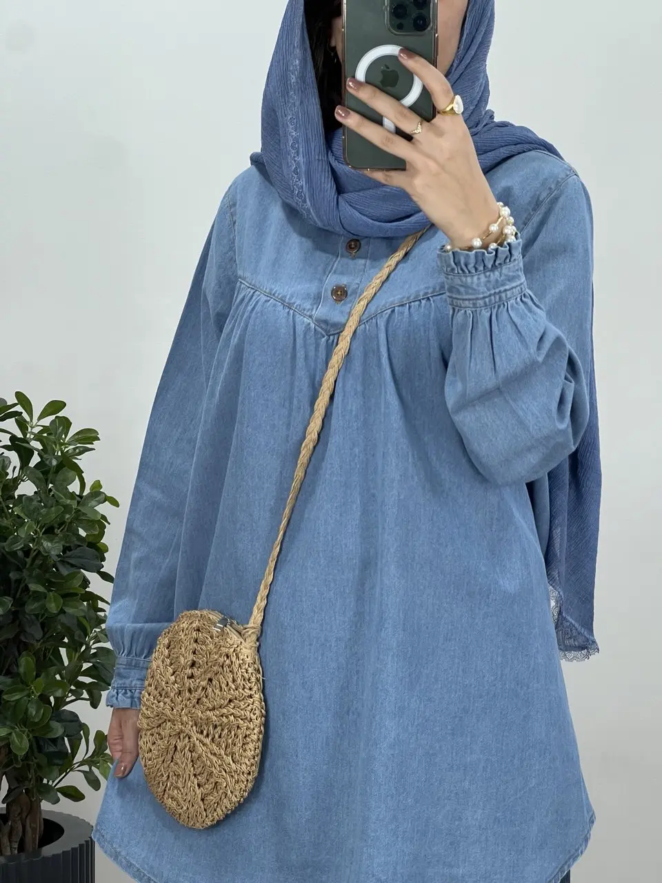 مانتو جین یقه چین پریناز 4