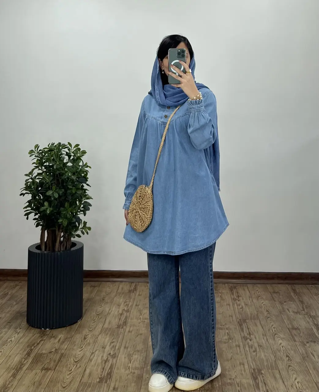 مانتو جین یقه چین پریناز 4