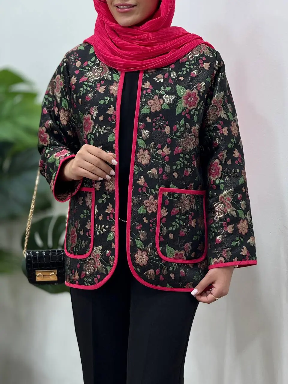 مانتو کتی ژاکارد گلیا (ارسال رایگان)