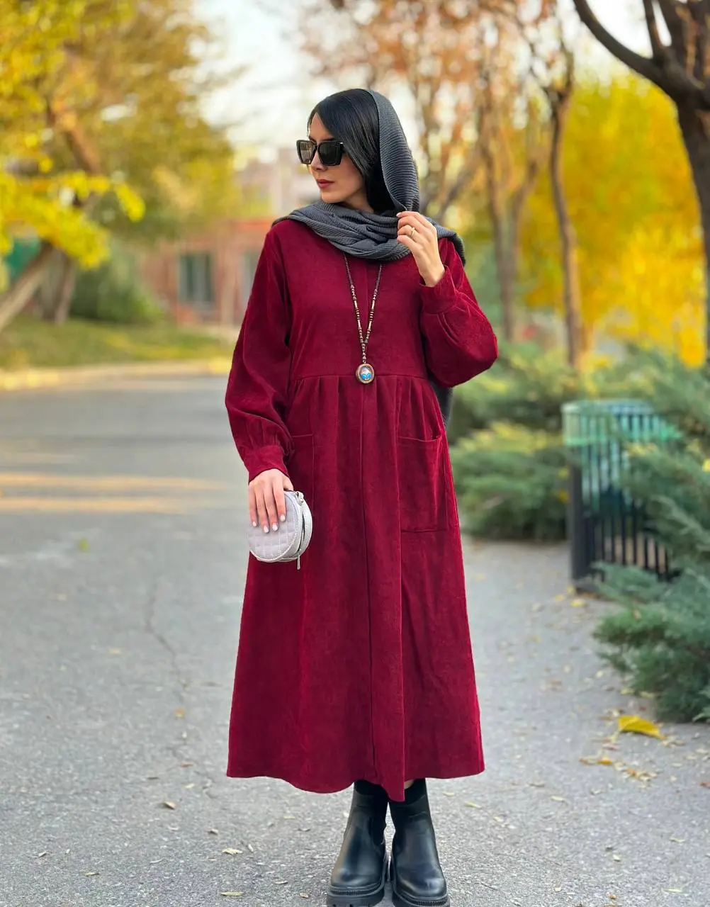 پیراهن مانتویی پاییزه گیتا