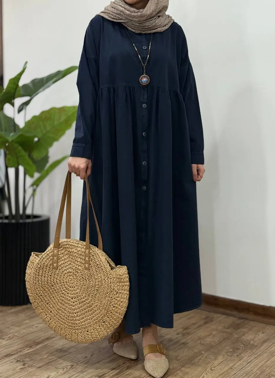 مانتو بلند لینن یاس 1
