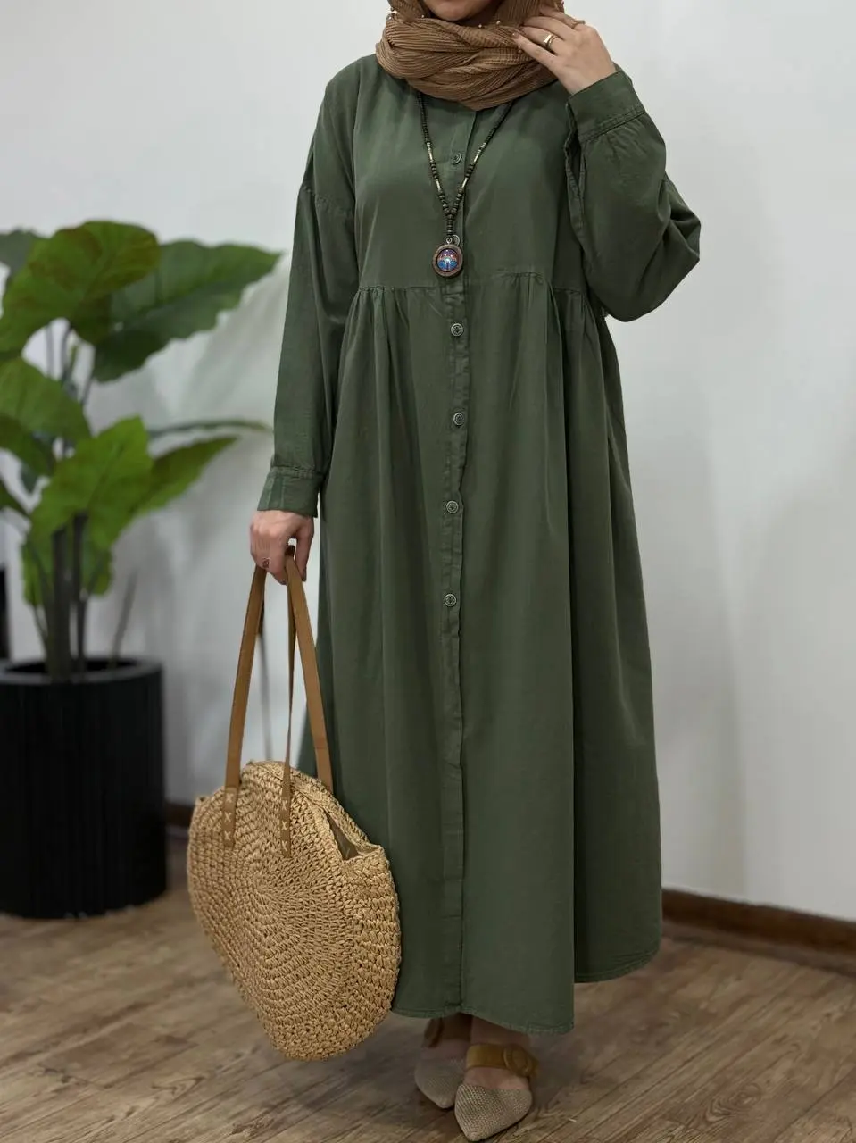 مانتو بلند لینن یاس 1