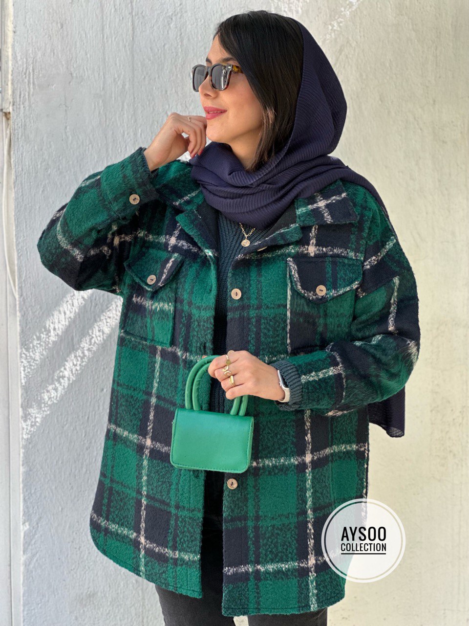 پالتو فوتر موهردار سبز(پیش فروش)