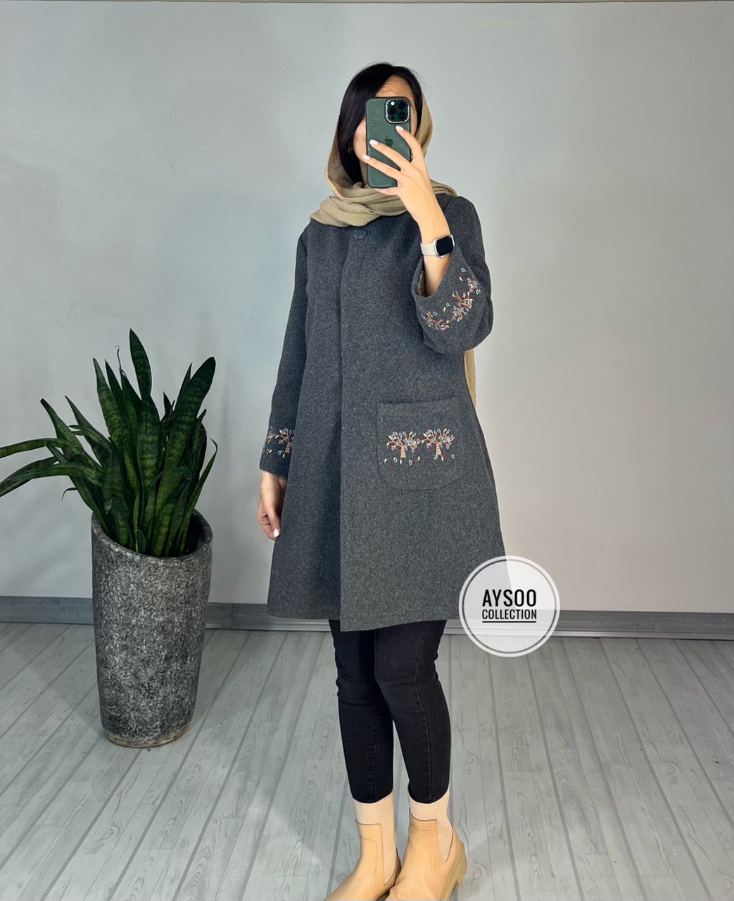 پالتو روناک گلدوزی
