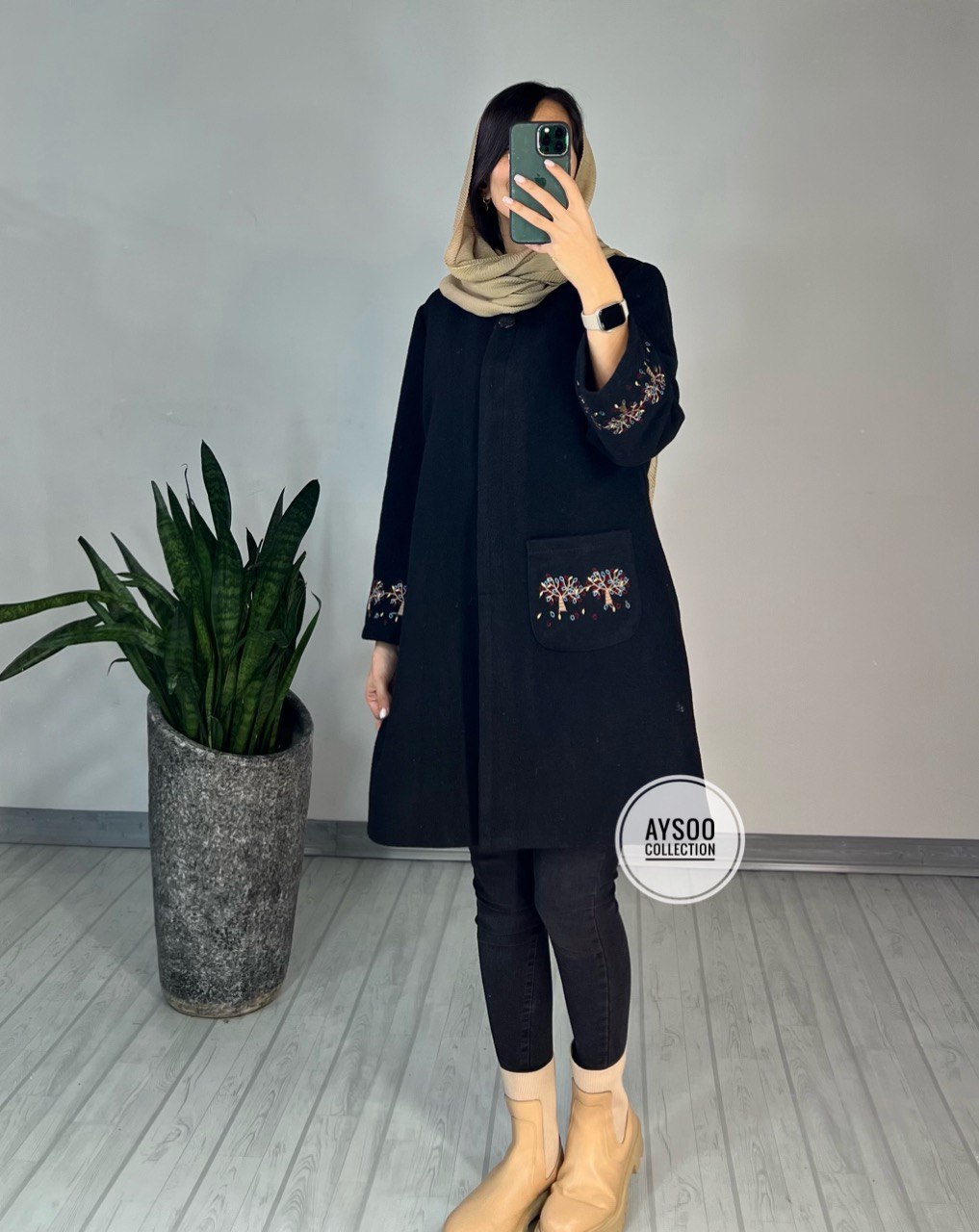 پالتو روناک گلدوزی