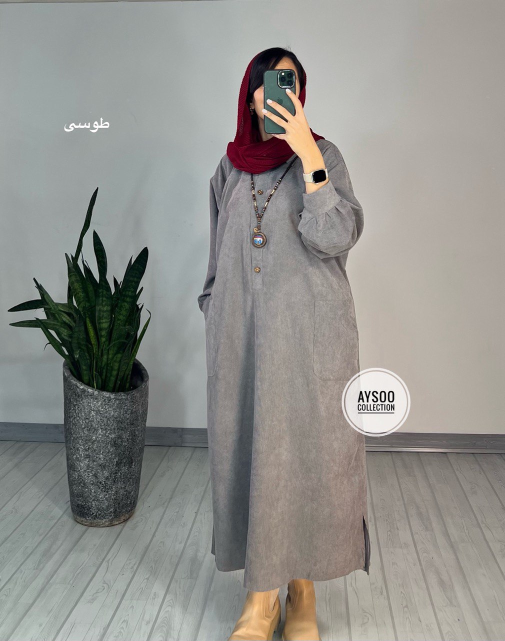 پیراهن مانتویی صنم