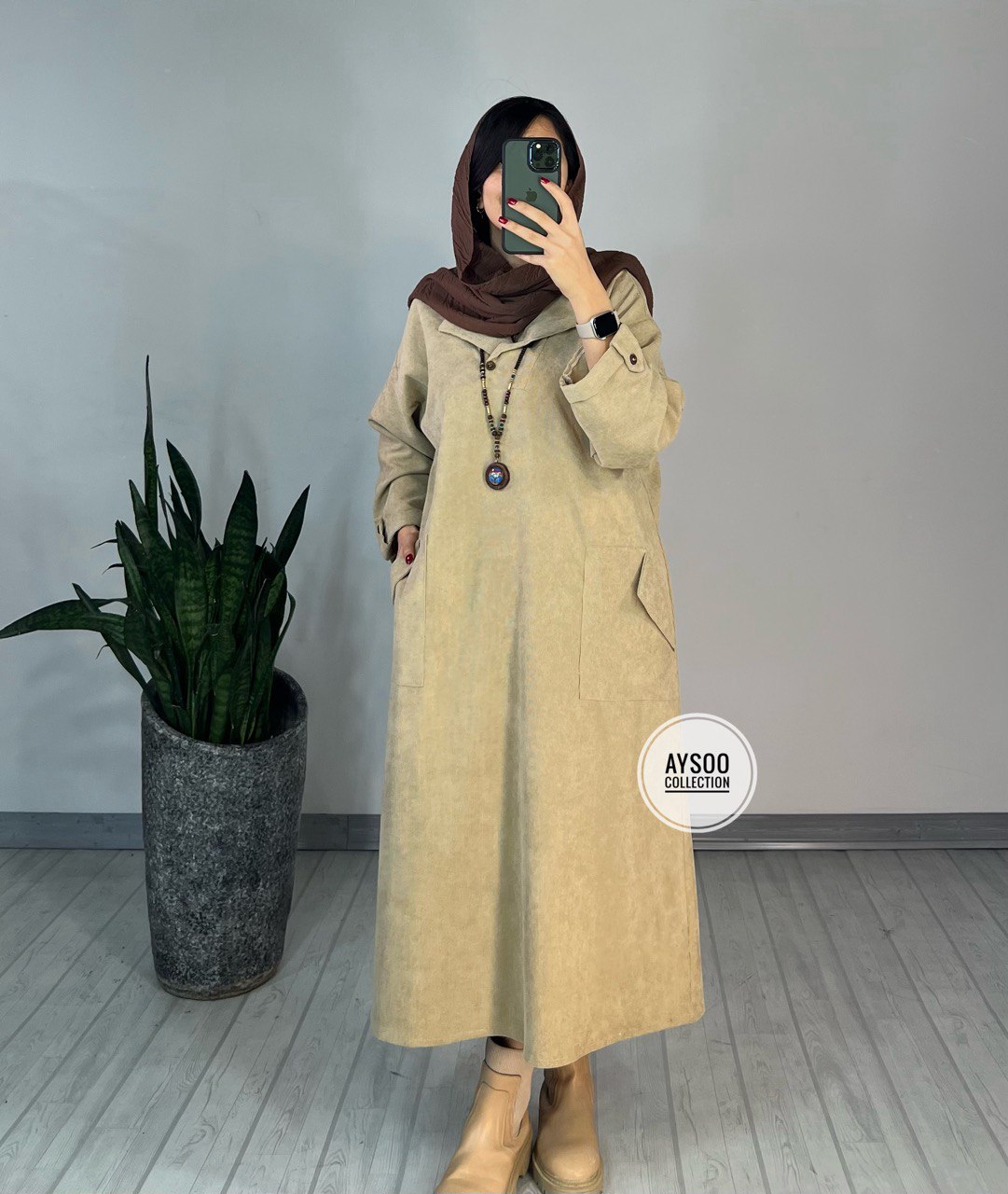 پیراهن مانتویی آفتاب