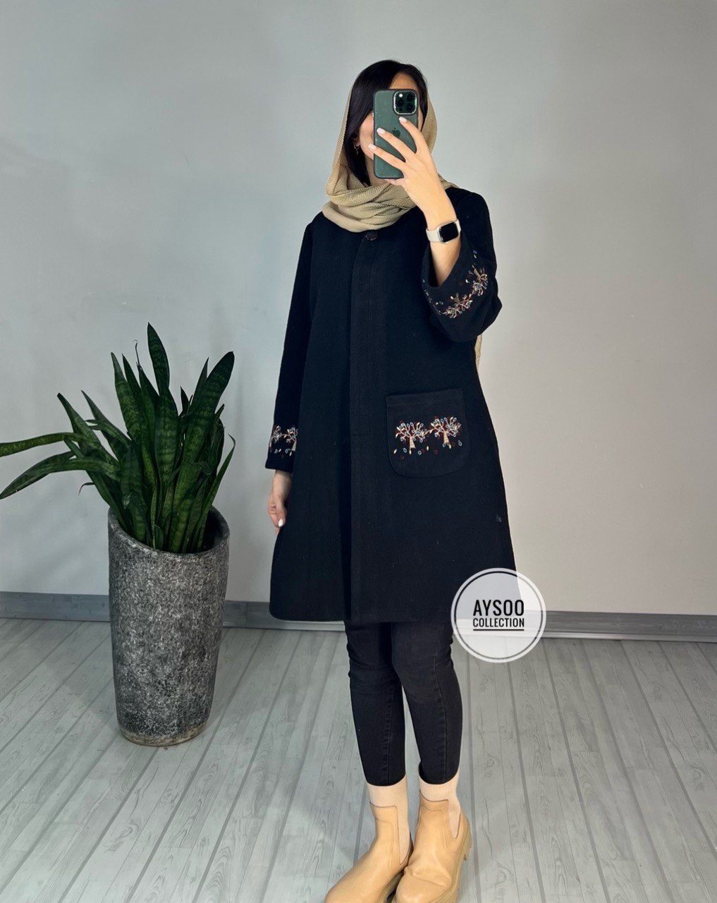 پالتو روناک گلدوزی