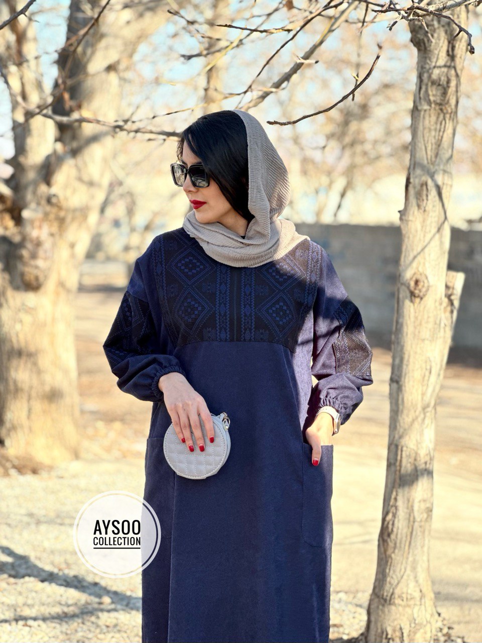 پیراهن مانتویی آتریسا