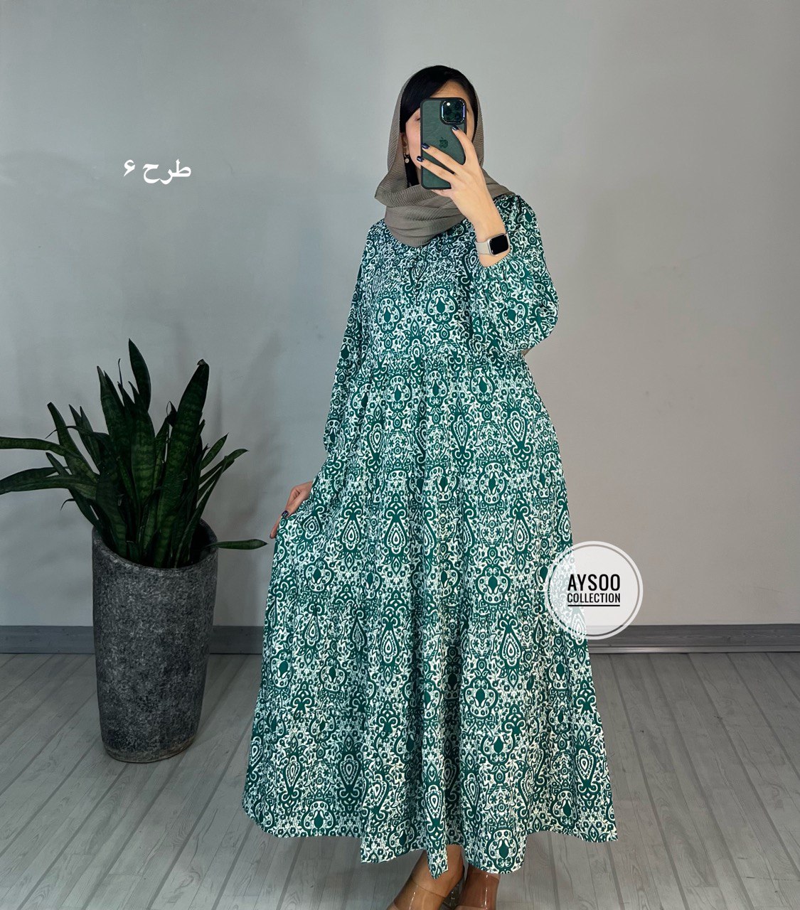 پیراهن طرحدار مزونی40