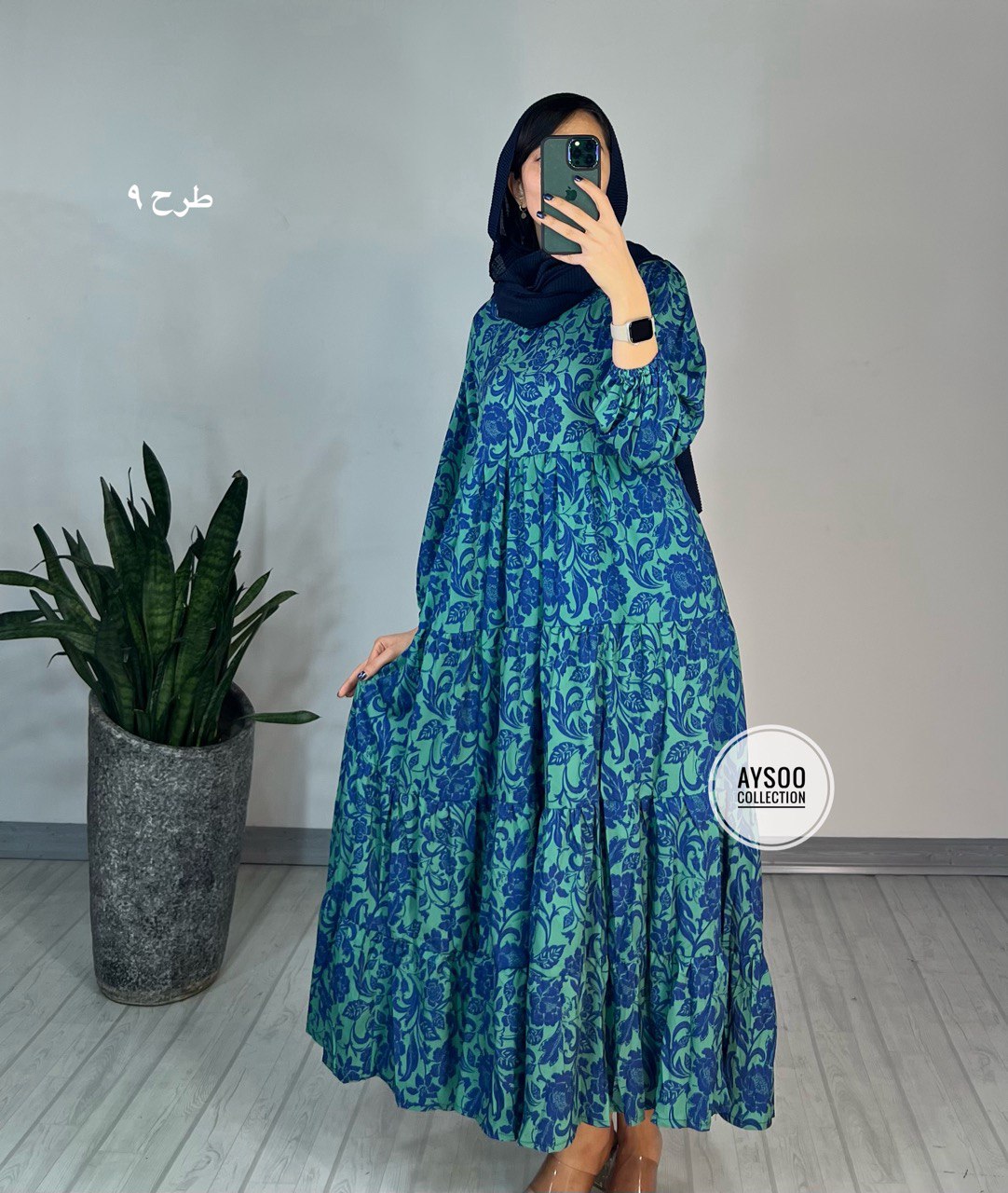 پیراهن طرحدار مزونی40
