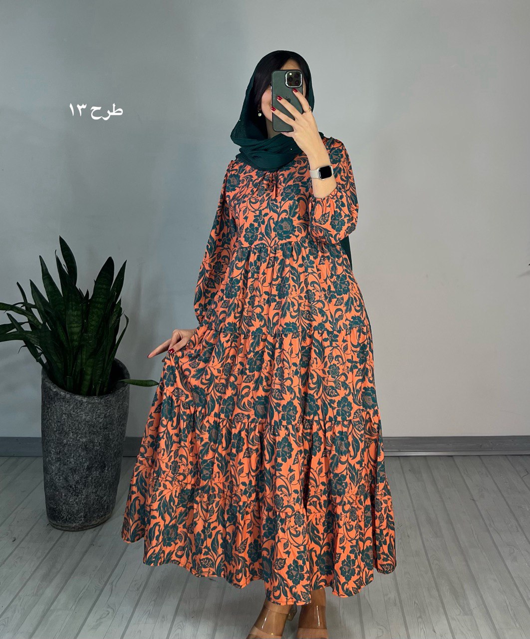 پیراهن طرحدار مزونی40